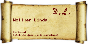 Wollner Linda névjegykártya